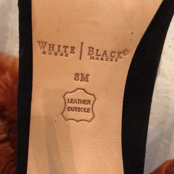 WHBM Classic leather embossed snake + suede stiletto heels - Picture 10 of 10